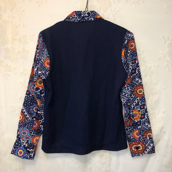 1960s Vintage Floral & Plaid Absract Vest Shirt - Picture 5 of 5